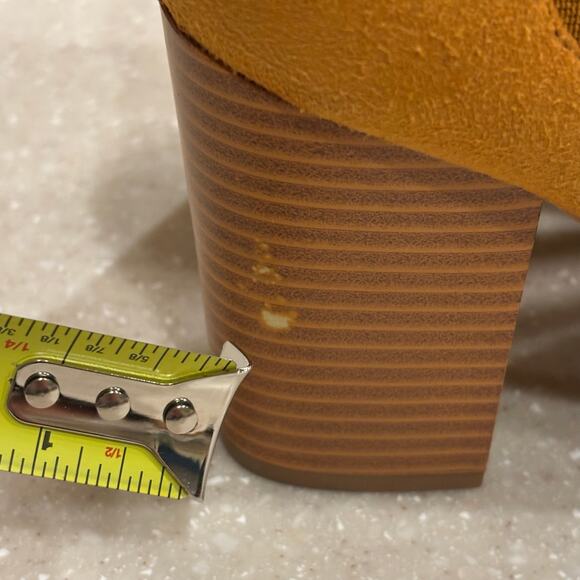 Womens Pull On Boots  Sz 7.5 Brown Suede Western Office Career Business 3" Heel - Picture 9 of 9